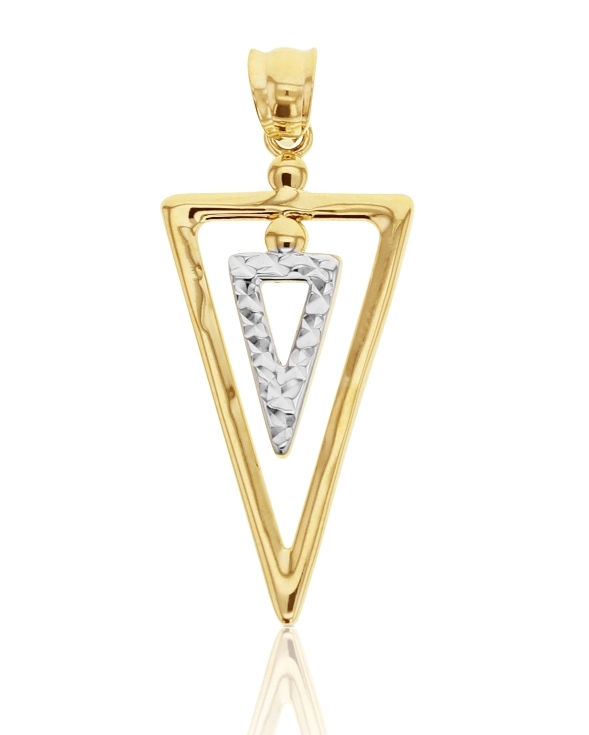  9YW DOUBLE TRIANGLE PENDANT