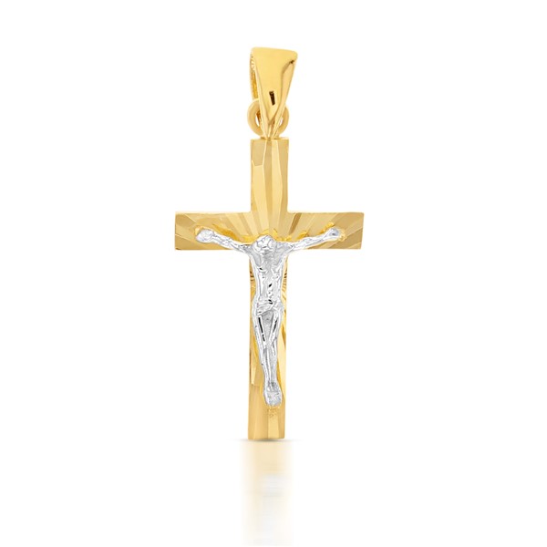 9YW DIAMOND CUT CRUCIFIX