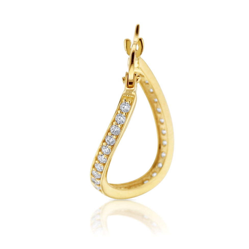  9Y CZ WAVY OVAL 15MM HOOP