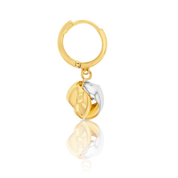  9Y 10MM HUGGIE W KNOT DROP