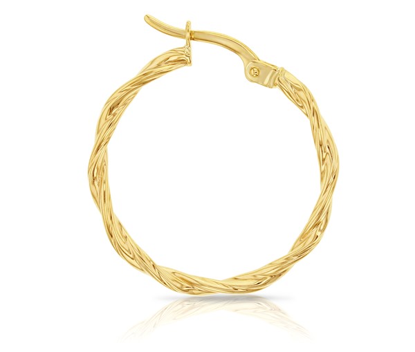 9Y DOUBLE WIRE TWIST HOOP