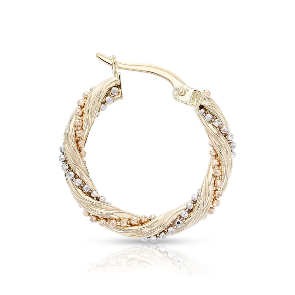 9YWR BEADED TWIST 15MM HOOP