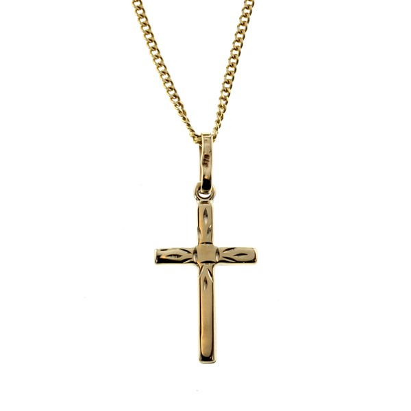 9Y RELIGIOUS CROSS PENDANT DIAM CUT