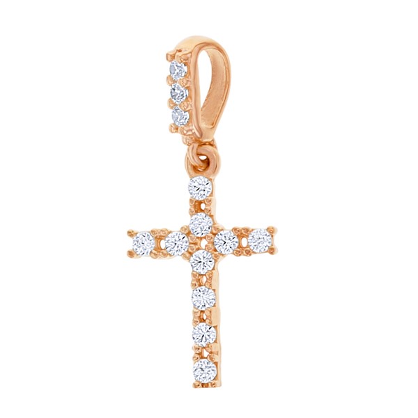9R CZ MINI CROSS PENDANT