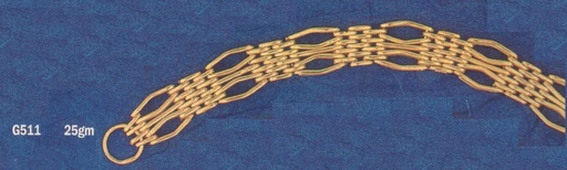 [G511] SOLID GATE 5 ROW DOUBLE POINTED STRAIGHT CENTRE