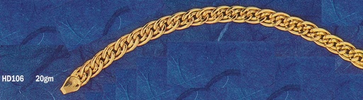 [HD106] SOLID FLAT LINK IN LINK CURB HANDMADE FILED 8.5MM