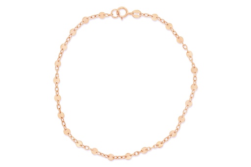 [BB111] 9R FLAT DISC LINK BRACELET