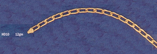 [HD10] SOLID FLAT OPEN CURB LINK HANDMADE FILED 6MM