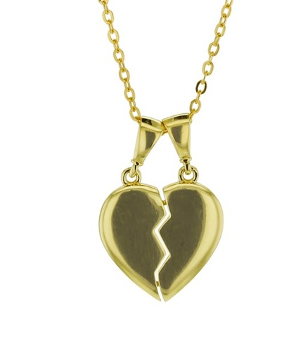 [PD28]  9Y BROKEN HEART PENDANT