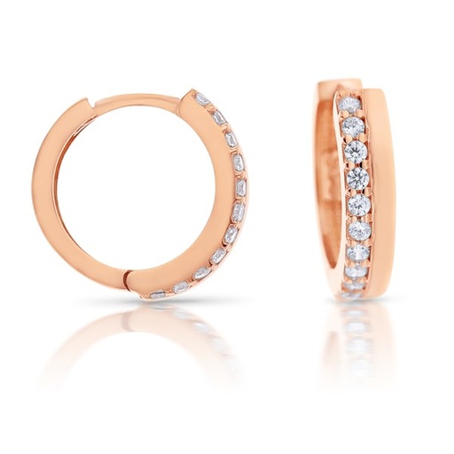 [EAR534]  9P CZ SINGLE ROW HUGGIE