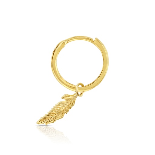 [EAR675] 9Y FEATHER DROP HUGGIES