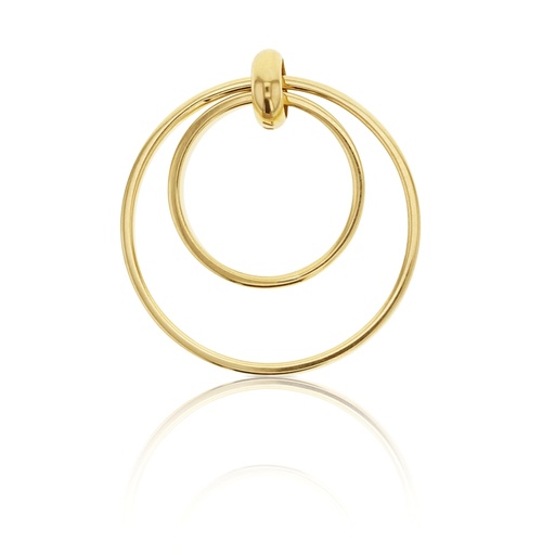 [PD59] 9Y DOUBLE CIRCLE PENDANT