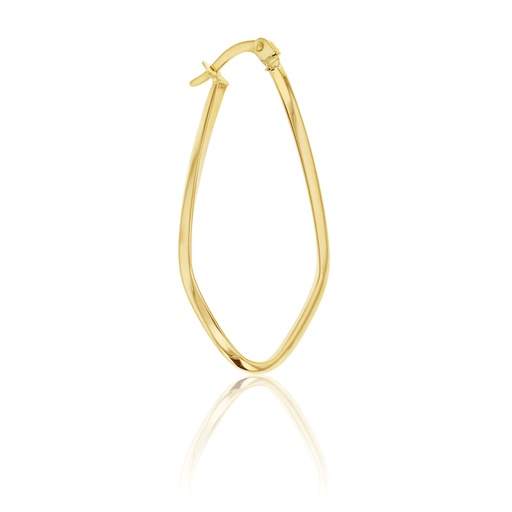 [EAR648] 9Y LONG OVAL WAVE HOOP