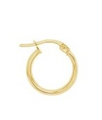 [EAR423] 9Y HALF ROUND HOOP 10mm