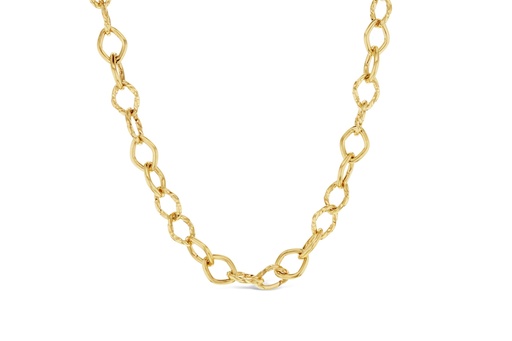 [SF DS P2T2] 9CT SILVER FILLED DIAM LINK SMALL PLAIN & TWIST