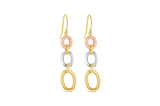 [EAR984] 9YWR OVAL DROP EARRING