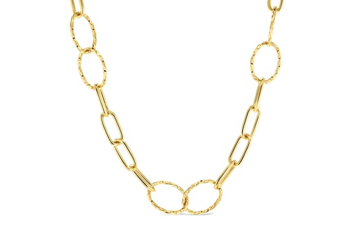 [SF PCRS P4CT2] 9CT SILVER FILLED PLAIN PAPERCLIP + TWIST CIRCLES