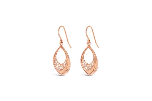 [EAR1001] 9R FILIGREE OPEN TEARDROP DROP