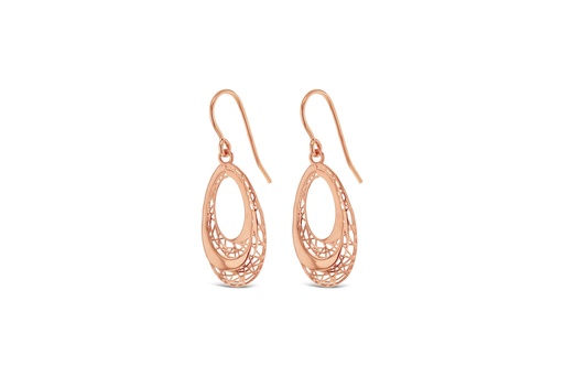 [EAR999] 9R FILIGREE OPEN OVAL DROP